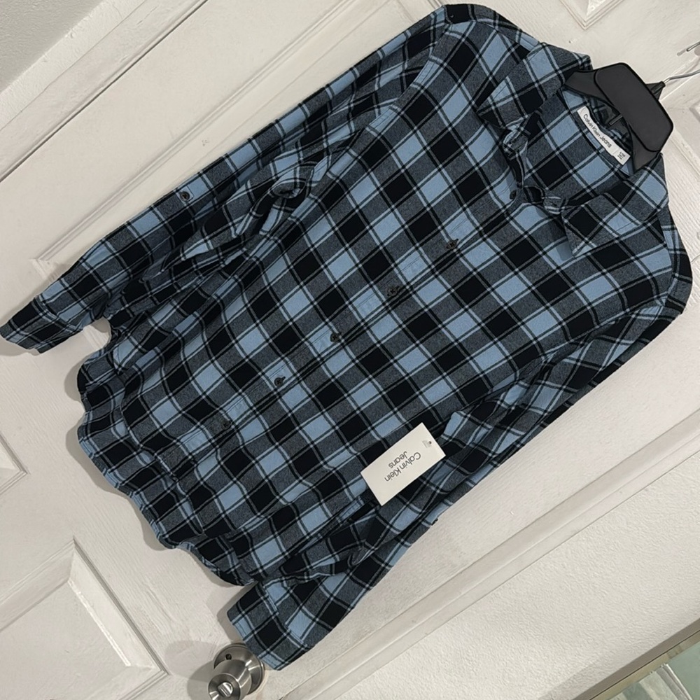 Vintage with the tags CK Blue and Black Long Sleeve shirt for Women XL/TG
